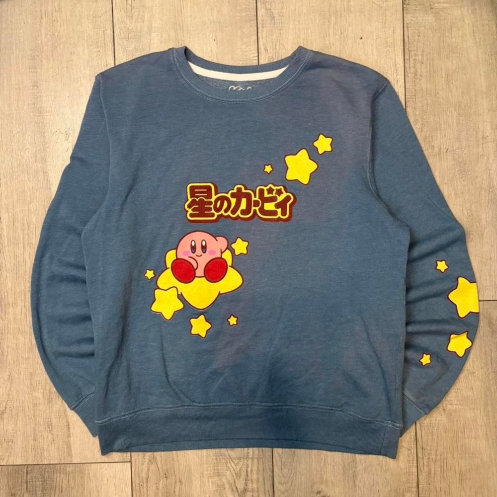 Vintage Blue Kirby‎ crew neck sweatshirt MEN SIZE S